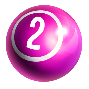 A number 2 pink ball